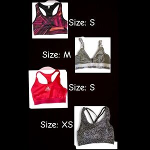 Sports Bra Bundle. Most fit like a size small.